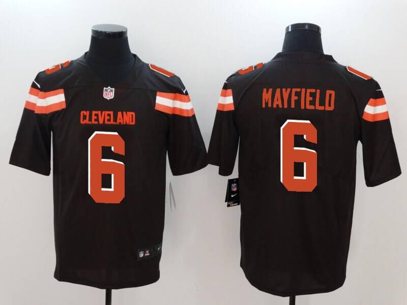Men Cleveland Browns #6 Mayfield brown Nike Vapor Untouchable Limited NFL Jerseys